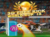Jeu mobile 3d free kick world cup 18
