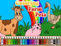 Jeu mobile Coloring farm pets