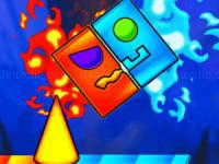 Jeu mobile Fire and water geometry dash