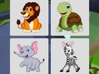 Jeu mobile Wild animals memory
