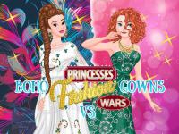 Jeu mobile Princesses fashion wars: boho vs gowns