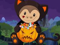 Jeu mobile Halloween monkey jumper