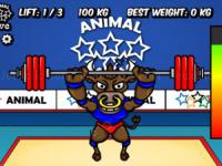 Jeu mobile Animal olympics - weight lifting