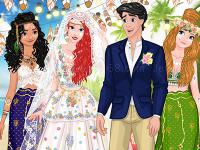 Jeu mobile Princess coachella inspired wedding