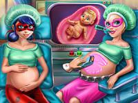 Jeu mobile Hero bffs pregnant check up