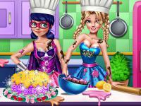 Jeu mobile Super hero cooking contest!