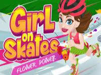 Jeu mobile Girl on skates: flower power
