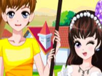 Jeu mobile Romantic spring couple
