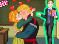 Jeu mobile Ice princess school kiss
