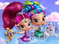 Jeu mobile Shimmer and shine dressup