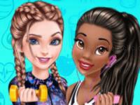 Princesses workout buddies