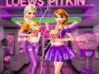 Jeu mobile Ellie and annie movie night!