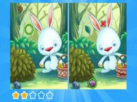 Jeu mobile Find differences bunny