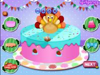Jeu mobile Happy thanksgiving cake master