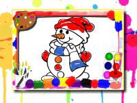 Winter coloring book