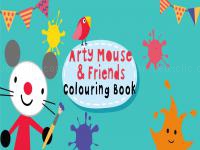 Arty mouse coloring book