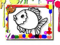 Jeu mobile Fish coloring book