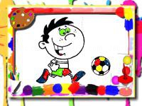 Jeu mobile Football coloring time