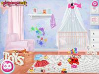 Jeu mobile Messy baby princess cleanup