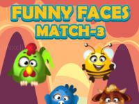 Jeu mobile Funny faces match3