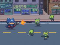 Jeu mobile Cat gunner vs zombies