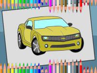 Jeu mobile American cars coloring book