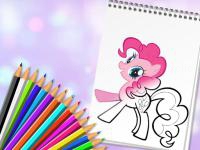 Jeu mobile Cute pony coloring book