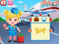 Jeu mobile Baby hazel air hostess dressup