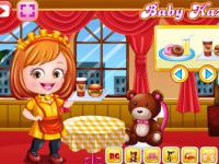 Jeu mobile Baby hazel waitress dressup