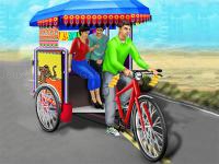 Jeu mobile Public tricycle rickshaw driving