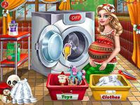 Jeu mobile Mommy washing christmas toys
