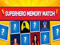 Jeu mobile Superhero memory match