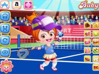 Jeu mobile Baby hazel tennis dressup