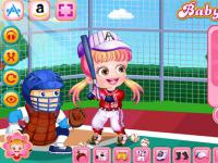 Jeu mobile Baby hazel baseball player dressup