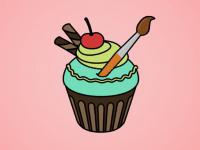 Jeu mobile Yummy cupcake coloring
