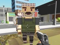 Jeu mobile Block pixel cop : gun craft in robbers world