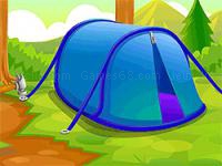 Baby olie camp with mom