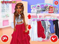 Princesses evening on red carpet