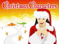 Jeu mobile Christmas characters slide