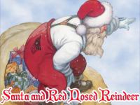 Jeu mobile Santa and red nosed reindeer puzzle