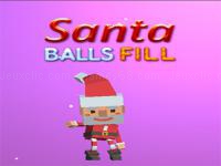 Jeu mobile Santa balls fill