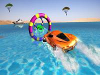 Jeu mobile Floating water surfer car driving : beach racing