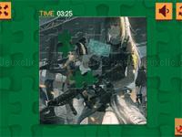 Anime girl with gun puzzle