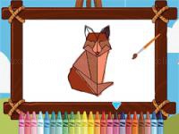 Jeu mobile Animal origami coloring