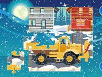 Jeu mobile Snow plow trucks jigsaw