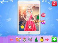 Princess influencer winter wonderland