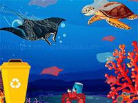 Jeu mobile Hidden ocean pollution