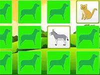 Jeu mobile Kids learning farm animals memory