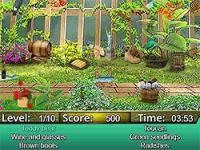 Jeu mobile Garden secrets hidden objects by text