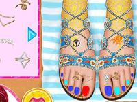 Design my beach pedicure